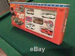 Complete 1981 THE DUKES OF HAZZARD PLAY SET Charger Jeep Patrol Car Cooter Truck