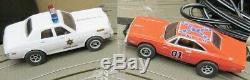Complete Auto World Dukes Of Hazzard 14' Curvehuggers Slot Car Race Set WithJumps