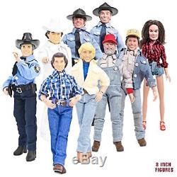 Complete Set of 9 Dukes of Hazzard 8 Inch Action Figures Series 1 & 2 (Loose)