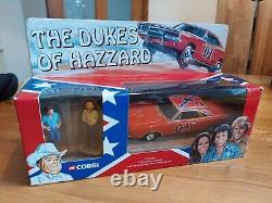 Corgi The Dukes of Hazzard 1969 Dodge General Lee Inc Bo & Luke Figures. TV Show