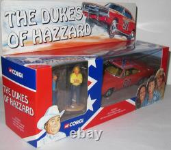 Corgi Toys The Dukes Of Hazzard With Metal Figure Of'bo & Luke Duke' Mib