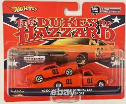 Custom Hot Wheels Team Transport Dodge Charger Dukes of Hazzard Ramp Tow with RR