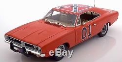 DODGE Charger Shérif Fais-Moi Peur Dukes of Hazzard Général Lee 1/18 Antenne