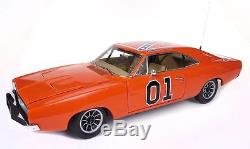 DODGE Charger Shérif Fais-Moi Peur Dukes of Hazzard Général Lee 1/18 Antenne