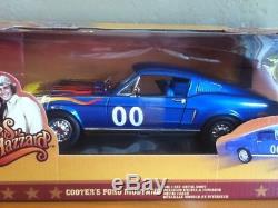 DUKES OF HAZZARD 1/18 Diecast Car LOT General Lee & Cooter's 00 Ford Mustang