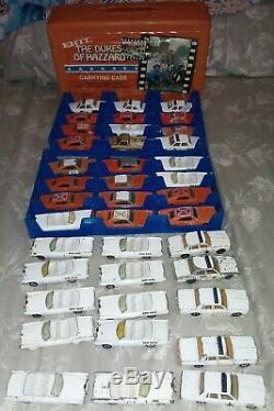 DUKES OF HAZZARD 1/64 ERTL LOT with Case! General, cooter, Rosco, Boss Hog 39 cars
