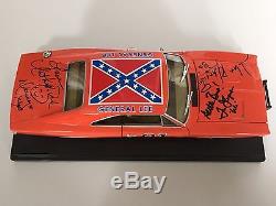 DUKES OF HAZZARD Catherine Bach Wopat Schneider signed GENERAL LEE DieCast Car