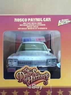DUKES OF HAZZARD GENERAL LEE 1/18 Diecast Car LOT (1)Original (1)Rosco Police