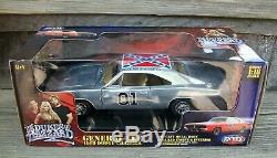 DUKES OF HAZZARD GENERAL LEE 1969 69 Dodge Charger 1/18 BRUSHED METAL CHASE Flag