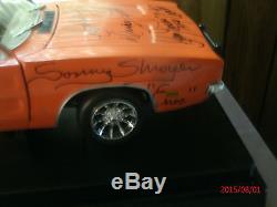 DUKES OF HAZZARD General Lee #1 Autographed by 8 Psa/Dna Document Very Unique