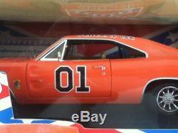 DUKES OF HAZZARD General Lee Barris Kustom 1969 Dodge Charger 1/18 Diecast Car