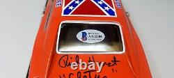 DUKES OF HAZZARD Signed by 7 General Lee 118 Die Cast Model Car Beckett BAS