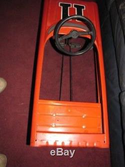 DUKES OF HAZZARD style REBEL PEDAL CAR AMF 11 Vintage 1970's TV Show Good Body