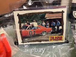 DUKES ON THE RUN! RARE DUKES OF HAZZARD SPEED JUMPER SET WithWORKING #01 STUNT CAR