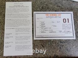 Danbury Mint 1969 Dodge Charger R/T THE GENERAL LEE 01 with Paperwork 124 L@@K