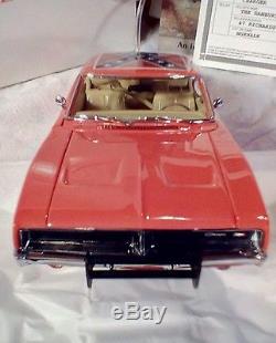 Danbury Mint, Dukes of Hazzard General Lee 1969 Dodge Charger 124, box & papers