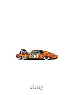 Diecast Custom Rusty Hotwheels Dodge Charger 500 1969 The Dukes Off Hazzard
