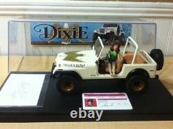 Dukes Hazzard General Lee Mego Figure Daisy 1/18 Dixie Jeep Case Autographs Lot
