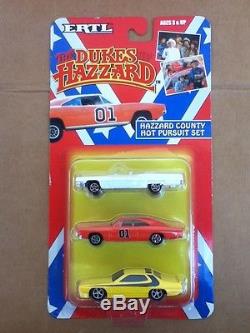 Dukes Of Hazzard 1/64 Cars Lot General Lee Daisy Rosco Uncle Jesse + Carry Case