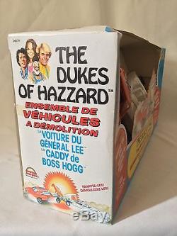 Dukes Of Hazzard Back Road Chase Set With General Lee And Boss Hogg Caddy