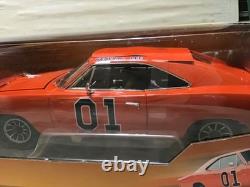 Dukes Of Hazzard Charger Silver Screen Tan Interior 1/18 Ertl Rare Flag Cover