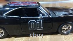 Dukes Of Hazzard Custom'69 Dodge Charger Black General Lee DiecastCar, 124, new