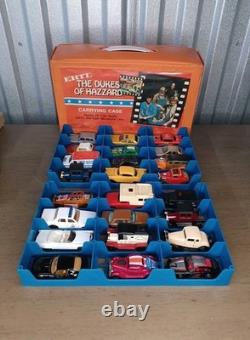 Dukes Of Hazzard ERTL 24 Car Carrying Case With Trays & 24 Vintage Cars! Read