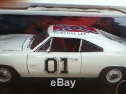 Dukes Of Hazzard General Lee 1/18 White Lightning 1969 Dodge Charger Diecast Car