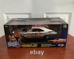 Dukes Of Hazzard General Lee Chrome 1969 Charger Joy Ride 1/18 NEW IN BOX