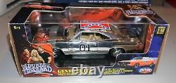 Dukes Of Hazzard General Lee Chrome 1969 Charger Joy Ride 1/18 New In Box