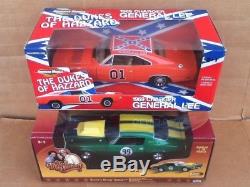 Dukes Of Hazzard General Lee + Cooter's Chevy Camaro 1/18 Scale Diecast Cars Lot