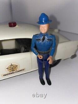 Dukes Of Hazzard Police Chase Car 55 Chevy With Rosco Coltrane Figure 1981 Rare