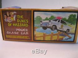 Dukes Of Hazzard Police Chase Car Mego 1981 With Rosco Figure & Hat With Box