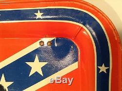 Dukes Of Hazzard TV Tray Vintage 1981 Con flag General Lee Daisy Bo Luke Boss
