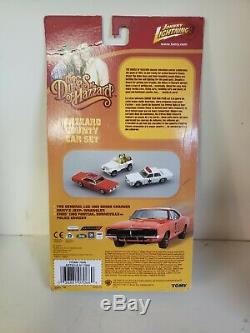 Dukes Of Hazzard White Lightning 3 Car Set. Johnny lightning 1/64 scale (RARE!)