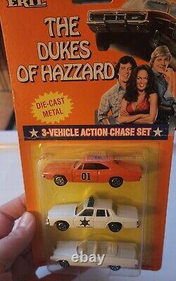 Dukes of Hazard Die Cast Metal 3 Vehicle Action Chase Set