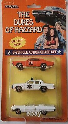 Dukes of Hazard Die Cast Metal 3 Vehicle Action Chase Set