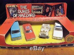 Dukes of Hazzard 1/64 Scale die cast vehicles set of four still packaged