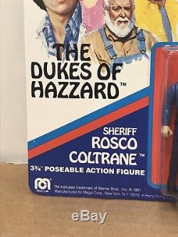 Dukes of Hazzard 1981 Mego 3 3/4 Rosco Coltrane Action Figure MOC Unpunched