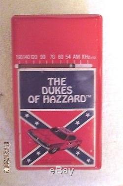 Dukes of Hazzard 1981 TRANSISTOR AM RADIO-General Lee Dodge Charger- AS IS