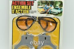 Dukes of Hazzard ACTION SET, Handcuffs, Glasses & Badge, 1981 Rack Toy, MOC