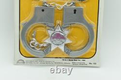 Dukes of Hazzard ACTION SET, Handcuffs, Glasses & Badge, 1981 Rack Toy, MOC