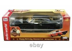 Dukes of Hazzard AutoWorld 1969 Charger Happy Birthday General Lee 1/18 HTF