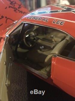 Dukes of Hazzard General Lee 1969 Dodge Charger Car Signed Wopat, Schneider, Bach