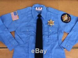 Dukes of Hazzard General Lee Deputy Daisy Uniform Shirt withBadge + Figure & Pic