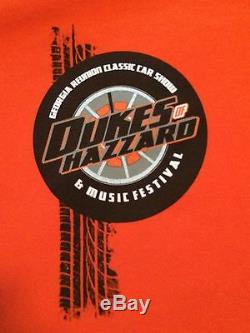 Dukes of Hazzard General Lee GA Car Show & Music Festival T-Shirt Orange