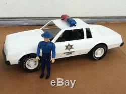 Dukes of Hazzard General Lee MEGO Daisy Cletus Figures + Jeep Police Car LOT SET