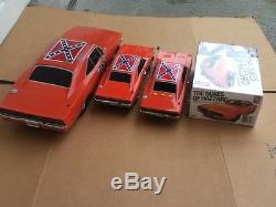 Dukes of Hazzard General Lee RC 1/10 1/18 Lights/Sounds 1/25 Model Kit Cars Lot