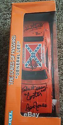 Dukes of Hazzard General Lee with 7 autographs