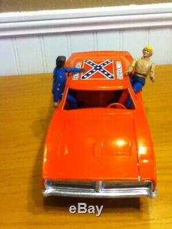 Dukes of Hazzard MEGO Bo Luke Sheriff Rosco Figures + General Lee Police Car LOT